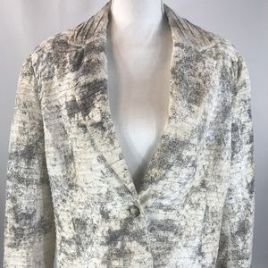 Erin London Womens Multicolored XL Blazer/Jacket